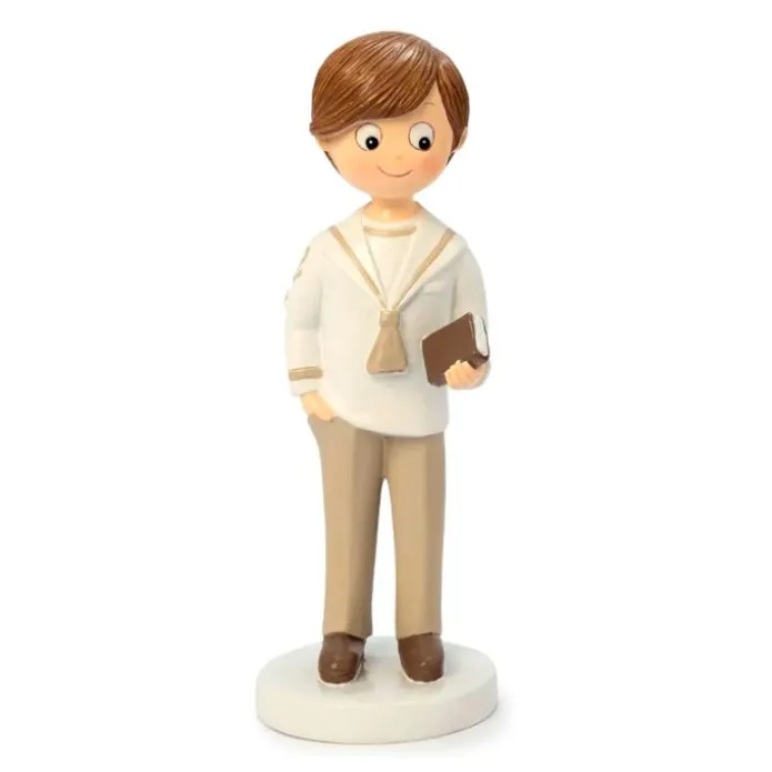 Figura niño de Comunión marinero beis 16,5 cm - Mopec