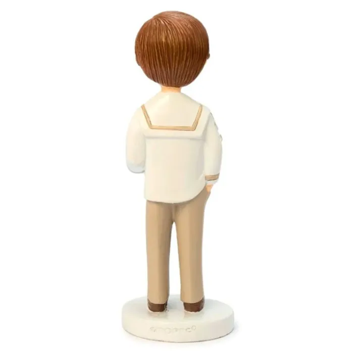 Figura niño de Comunión marinero beis 16,5 cm - Mopec