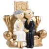 Figura novios sentados 50 aniversario 15 cm - Mopec