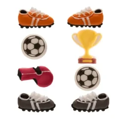 Figuras de azúcar fútbol (8) - Sin gluten - Dekora