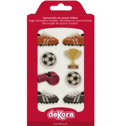 Figuras de azúcar fútbol (8) - Sin gluten - Dekora