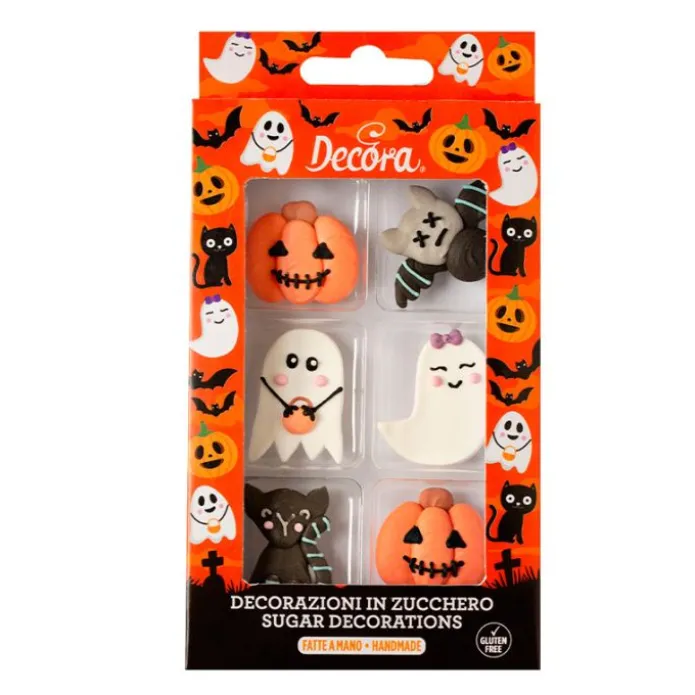 Figuras de azúcar Ghost Halloween (6) - Sin gluten - Decora