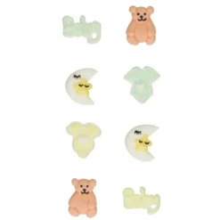 Figuras de azúcar happy baby shower (8) - Sin gluten - Funcakes