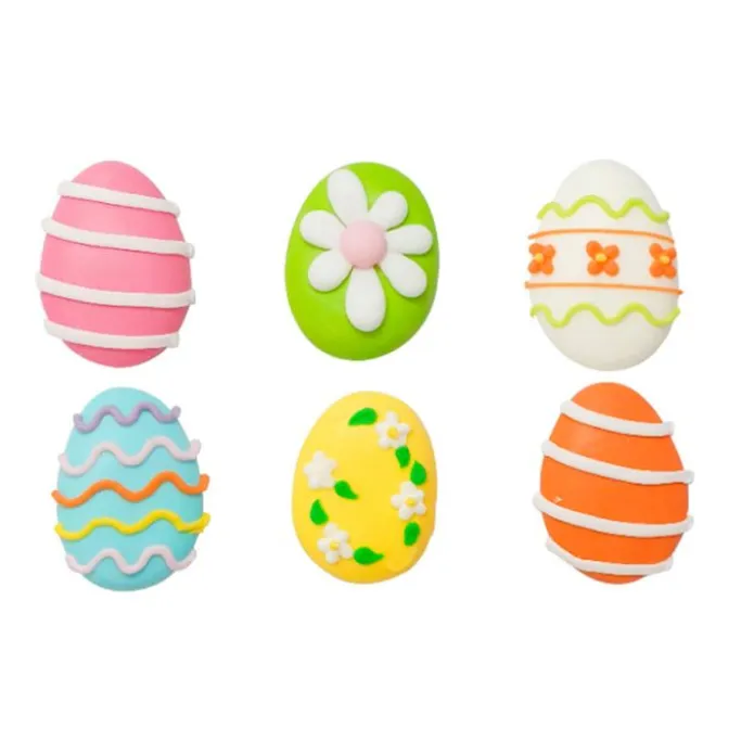 Figuras de azúcar huevos de Pascua (6) - Sin gluten - Decora