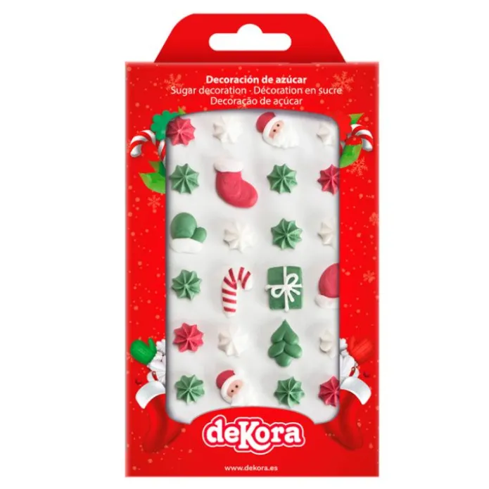 Figuras de azúcar Navidad (24) - Sin gluten - Dekora