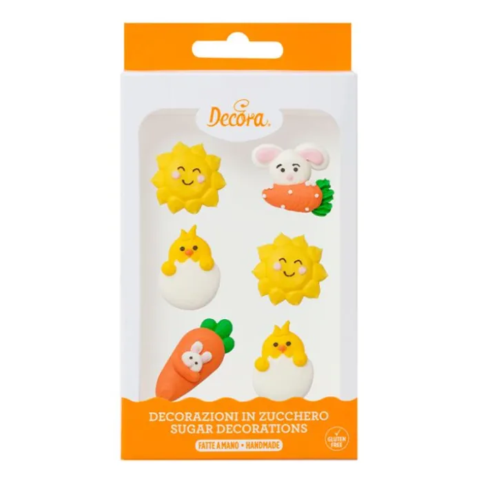 Figuras de azúcar Pascua (6) - Sin gluten - Decora