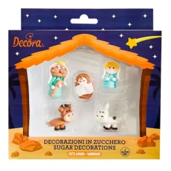 Figuras de azúcar portal de Belén Navidad (5) - Sin gluten - Decora