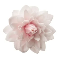 Flor de oblea Dalia blanca 12,5 cm - Sin gluten - Dekora
