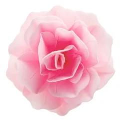 Flor de oblea rosa color rosa 12,5 cm - Sin gluten - Dekora