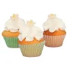Flores Crisantemos de azúcar blancos y amarillos (30) - Sin gluten - Funcakes
