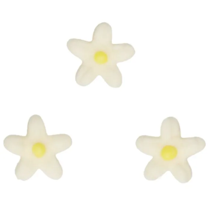 Flores Crisantemos de azúcar blancos y amarillos (30) - Sin gluten - Funcakes