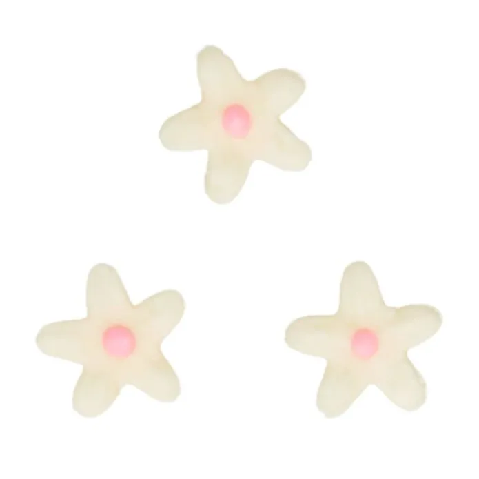 Flores Crisantemos de azúcar blancos y rosas (30) - Sin gluten - Funcakes
