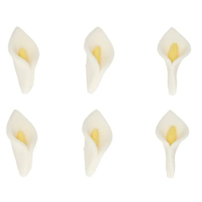 Flores de azúcar calas blancas (24) - Funcakes