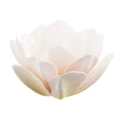 Flores de oblea magnolias blancas con tonos pastel 7 cm (6) - Sin gluten - Dekora