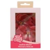 Flores de oblea orquídeas rojas 7 cm (10) - Funcakes