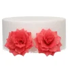Flores de oblea rosas rojas 4 cm (15) - Funcakes