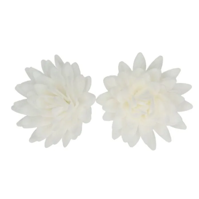 Flores de oblea áster blancas 5,5 cm (14) - Funcakes
