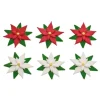 Flores de Pascua de azúcar Navidad (6) - Decora