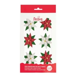 Flores de Pascua de azúcar Navidad (6) - Decora