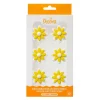 Flores margaritas de azúcar 3 cm (6) - Sin gluten - Decora