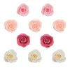 Flores rosas de azúcar colores variados 5 cm (10) - Sin gluten - Dekora