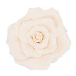 Flores rosas marfil de azúcar 7 cm (6) - Sin gluten - Dekora