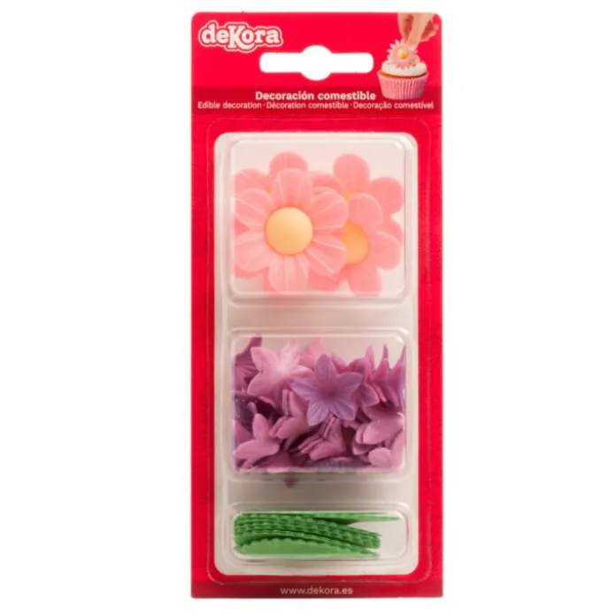 Flores y hojas de oblea (38) - Sin gluten - Dekora