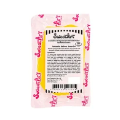 Fondant amarillo 100 g - Sin gluten - SweetArt
