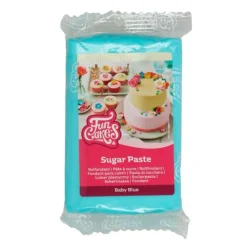 Fondant azul bebé 250 g - Sin gluten - Funcakes