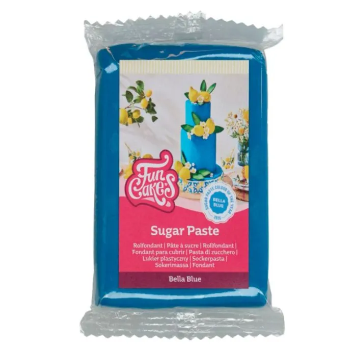 Fondant azul Bella 250 g - Sin gluten - Funcakes