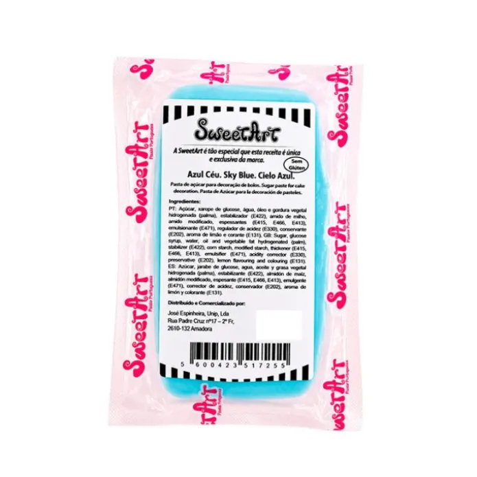Fondant azul cielo 100 g - Sin gluten - SweetArt