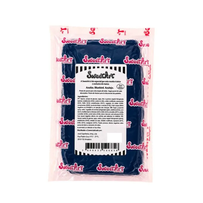 Fondant azul oscuro 100 g - Sin gluten - SweetArt