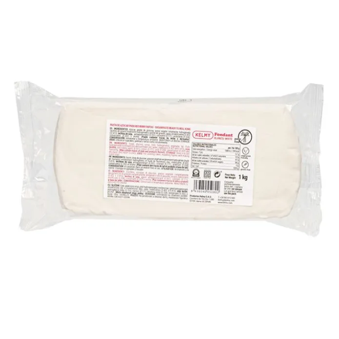 Fondant blanco 1 kg - Sin gluten - Kelmy