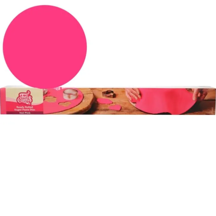 Fondant extendido listo para usar fucsia 430 g - Sin gluten - Funcakes