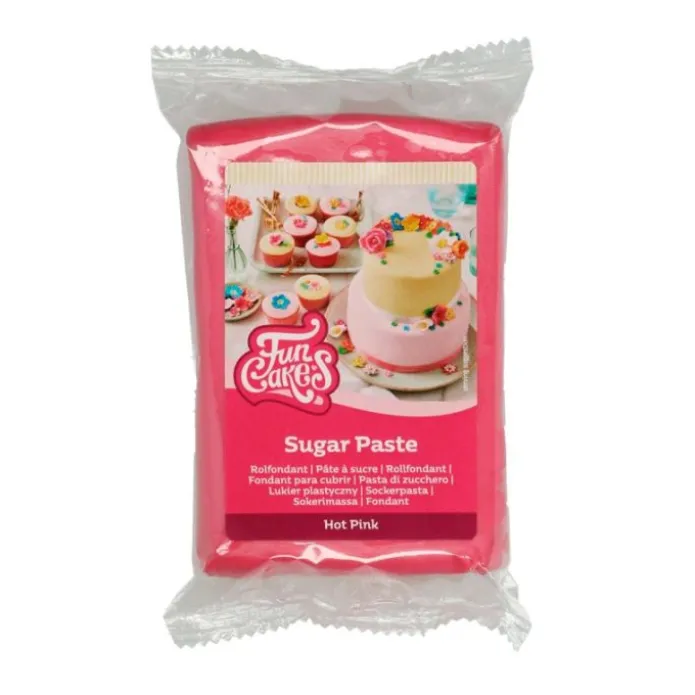 Fondant fucsia 250 g - Sin gluten - Funcakes