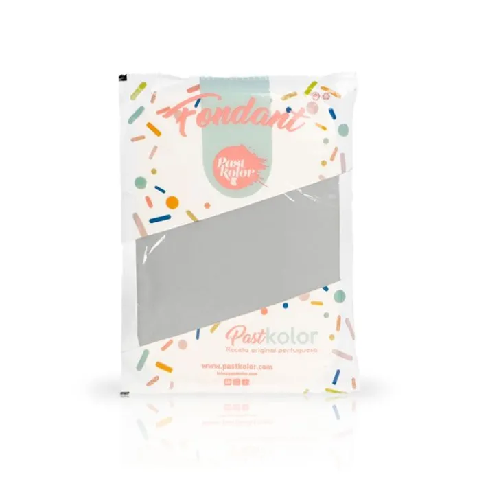 Fondant gris 250 g - Sin gluten - Pastkolor