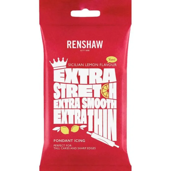 Fondant Icing blanco Extra sabor limón 1 kg - Renshaw