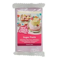 Fondant lila pastel 250 g - Sin gluten - Funcakes