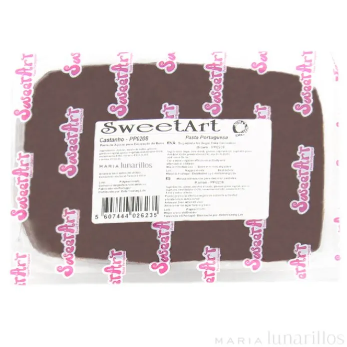 Fondant marrón 1 kg - Sin gluten - SweetArt