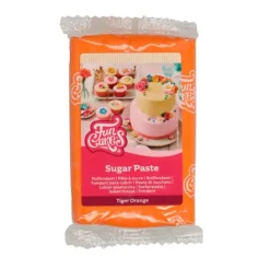 Fondant naranja tigre 250 g - Sin gluten - Funcakes