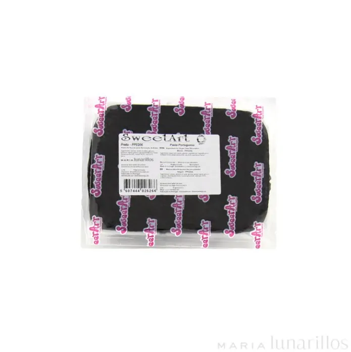 Fondant negro 250 gr - Sin gluten - SweetArt