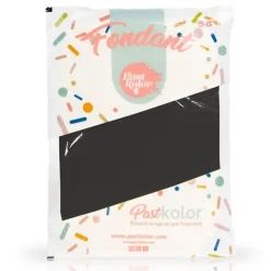 Fondant negro 2,5 kg - Sin gluten - Pastkolor
