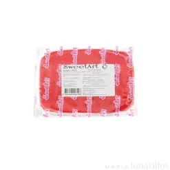 Fondant rojo 250 gr - Sin gluten - SweetArt