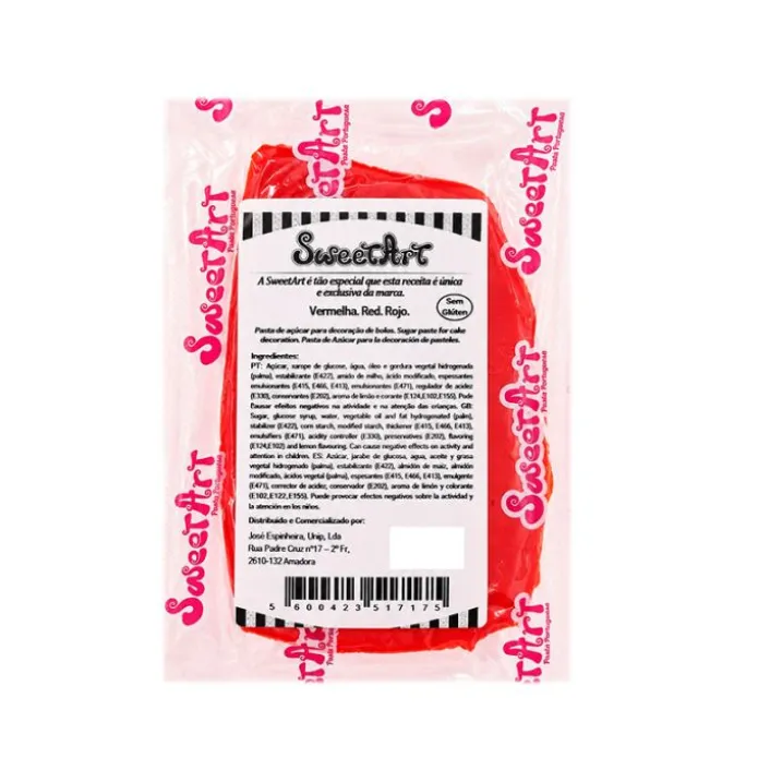 Fondant rojo 100 g - Sin gluten - SweetArt