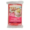 Fondant rojo sabor fresa 250 g - Sin gluten - Funcakes