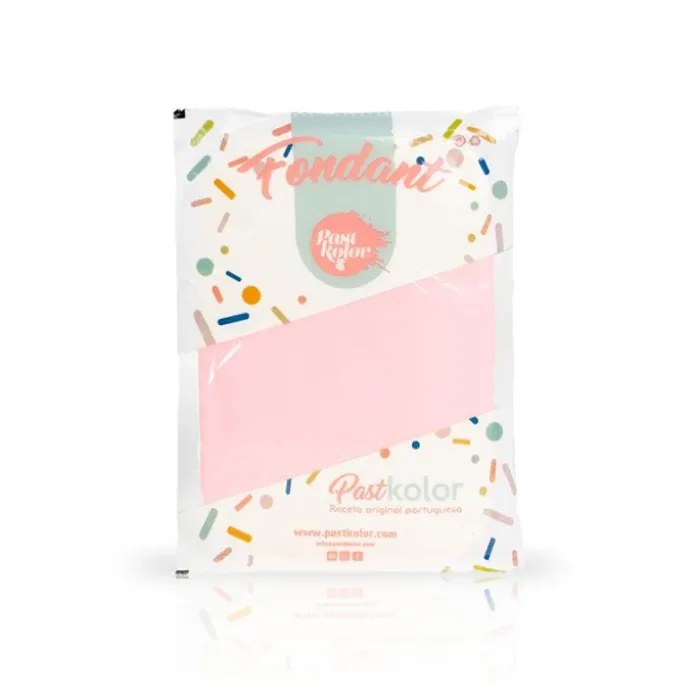 Fondant rosa bebé 250 g - Sin gluten - Pastkolor
