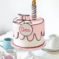 Fondant rosa bebé 1 kg - Sin gluten - Pastkolor