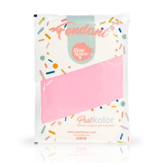 Fondant rosa 1 kg - Sin gluten - Pastkolor