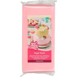 Fondant rosa suave 1 kg - Sin gluten - Funcakes