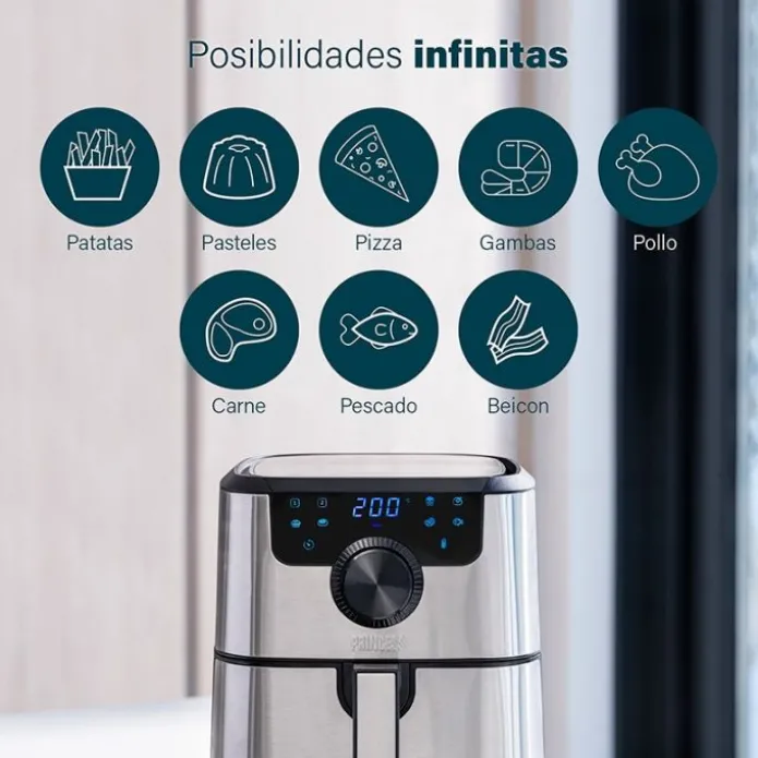 Freidora de aire sin aceite Aerofryer Deluxe 4,5 litros - Princess + REGALO accesorios